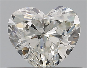 Picture of Natural Diamond 0.40 Carats, Heart with  Cut, H Color, VVS1 Clarity and Certified by GIA