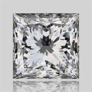 Picture of Natural Diamond 1.52 Carats, Princess with  Cut, I Color, VS1 Clarity and Certified by GIA