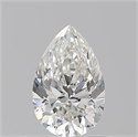 Natural Diamond 0.70 Carats, Pear with  Cut, H Color, VVS1 Clarity and Certified by GIA