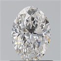 Natural Diamond 0.78 Carats, Oval with  Cut, F Color, VVS2 Clarity and Certified by GIA