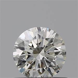 Picture of Natural Diamond 0.53 Carats, Round with Excellent Cut, I Color, IF Clarity and Certified by IGI