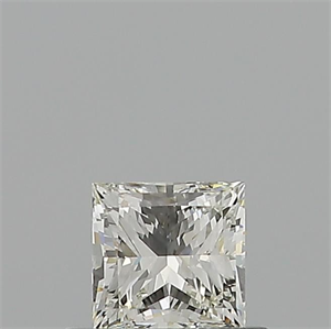 Picture of Natural Diamond 0.51 Carats, Princess with  Cut, J Color, VVS2 Clarity and Certified by GIA