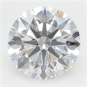 Lab Grown Diamond 4.26 Carats, Round with Ideal Cut, D Color, VVS1 Clarity and Certified by IGI
