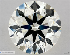 Picture of Natural Diamond 1.00 Carats, Round with Excellent Cut, M Color, VVS2 Clarity and Certified by GIA