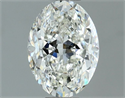 Natural Diamond 1.31 Carats, Oval with  Cut, H Color, VS2 Clarity and Certified by IGI