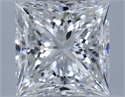 Natural Diamond 0.32 Carats, Princess with  Cut, E Color, VVS2 Clarity and Certified by GIA