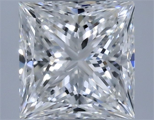 Picture of Natural Diamond 0.32 Carats, Princess with  Cut, E Color, VVS2 Clarity and Certified by GIA