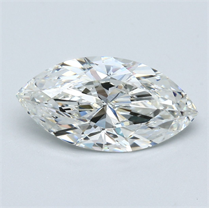 Picture of Natural Diamond 3.21 Carats, Marquise with  Cut, H Color, VVS2 Clarity and Certified by GIA