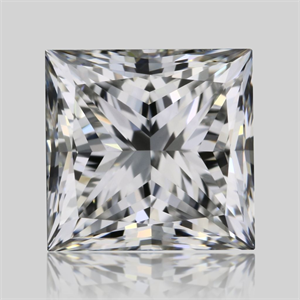 Picture of Natural Diamond 1.01 Carats, Princess with  Cut, F Color, VS1 Clarity and Certified by GIA