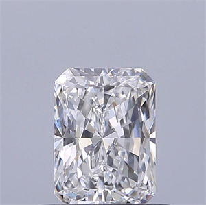 Picture of Natural Diamond 0.52 Carats, Radiant with  Cut, D Color, VVS1 Clarity and Certified by GIA