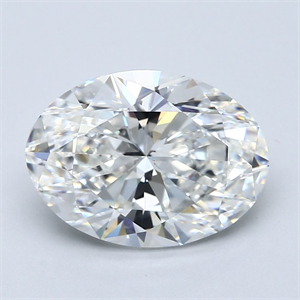 Foto Diamante Natural 4.01 quilates, Ovalado , Color F, claridad VS2 y certificado GIA de