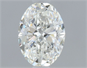 Natural Diamond 0.53 Carats, Oval with  Cut, H Color, VS1 Clarity and Certified by GIA