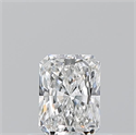 Natural Diamond 0.50 Carats, Radiant with  Cut, E Color, VS2 Clarity and Certified by GIA