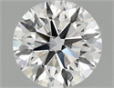 Lab Grown Diamond 1.38 Carats, Round with Excellent Cut, F Color, VS1 Clarity and Certified by IGI