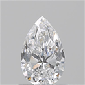 Natural Diamond 0.72 Carats, Pear with  Cut, D Color, VS2 Clarity and Certified by GIA