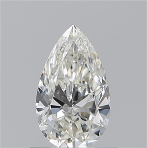 Picture of Natural Diamond 0.70 Carats, Pear with  Cut, I Color, VVS2 Clarity and Certified by GIA