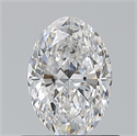 Natural Diamond 0.70 Carats, Oval with  Cut, D Color, VS1 Clarity and Certified by GIA