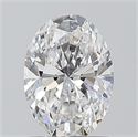 Natural Diamond 1.01 Carats, Oval with  Cut, D Color, VS2 Clarity and Certified by GIA