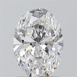 Picture of Natural Diamond 1.01 Carats, Oval with  Cut, D Color, VS2 Clarity and Certified by GIA