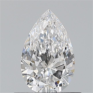 Picture of Natural Diamond 0.53 Carats, Pear with  Cut, E Color, VS2 Clarity and Certified by GIA