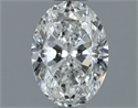 Natural Diamond 1.00 Carats, Oval with  Cut, G Color, SI2 Clarity and Certified by GIA