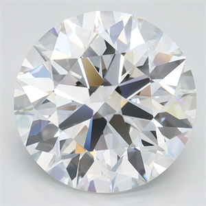 Picture of Lab Grown Diamond 3.17 Carats, Round with Ideal Cut, D Color, IF Clarity and Certified by IGI