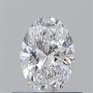 Picture of Natural Diamond 0.51 Carats, Oval with  Cut, D Color, VVS1 Clarity and Certified by GIA