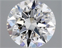 Natural Diamond 0.70 Carats, Round with Excellent Cut, E Color, VVS2 Clarity and Certified by GIA