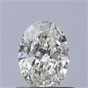 Natural Diamond 0.52 Carats, Oval with  Cut, H Color, VVS1 Clarity and Certified by IGI