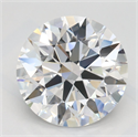 Lab Grown Diamond 3.00 Carats, Round with Ideal Cut, D Color, IF Clarity and Certified by IGI