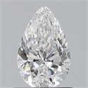 Natural Diamond 0.80 Carats, Pear with  Cut, E Color, VVS1 Clarity and Certified by GIA