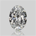 Natural Diamond 0.80 Carats, Oval with  Cut, D Color, VS2 Clarity and Certified by GIA