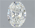 Natural Diamond 0.51 Carats, Oval with  Cut, H Color, VS1 Clarity and Certified by GIA