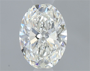 Picture of Natural Diamond 0.51 Carats, Oval with  Cut, H Color, VS1 Clarity and Certified by GIA