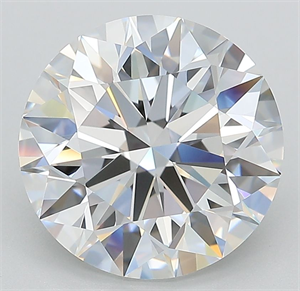 Picture of Lab Grown Diamond 5.06 Carats, Round with Ideal Cut, D Color, IF Clarity and Certified by IGI