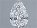 Natural Diamond 1.00 Carats, Pear with  Cut, E Color, SI1 Clarity and Certified by GIA