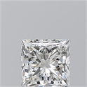 Natural Diamond 1.01 Carats, Princess with  Cut, H Color, IF Clarity and Certified by GIA