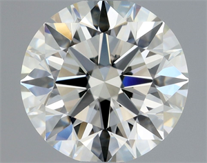 Picture of Natural Diamond 0.75 Carats, Round with Excellent Cut, K Color, IF Clarity and Certified by GIA