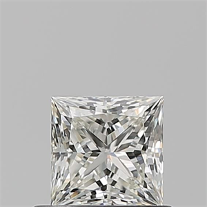 Picture of Natural Diamond 0.60 Carats, Princess with  Cut, J Color, VS1 Clarity and Certified by GIA