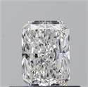 Natural Diamond 0.51 Carats, Radiant with  Cut, F Color, IF Clarity and Certified by GIA