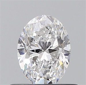 Picture of Natural Diamond 0.45 Carats, Oval with  Cut, D Color, SI2 Clarity and Certified by GIA
