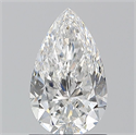 Natural Diamond 1.20 Carats, Pear with  Cut, F Color, SI2 Clarity and Certified by GIA