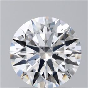 Picture of Lab Grown Diamond 1.80 Carats, Round with Ideal Cut, D Color, VS1 Clarity and Certified by IGI