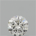 Natural Diamond 0.58 Carats, Round with Excellent Cut, I Color, SI1 Clarity and Certified by GIA