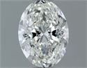 Natural Diamond 0.90 Carats, Oval with  Cut, I Color, VS2 Clarity and Certified by GIA