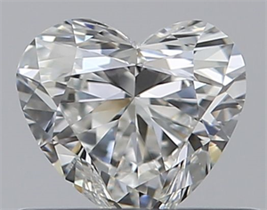 Picture of Natural Diamond 0.40 Carats, Heart with  Cut, H Color, VS1 Clarity and Certified by GIA