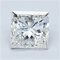 Natural Diamond 3.01 Carats, Princess with  Cut, G Color, VVS2 Clarity and Certified by GIA