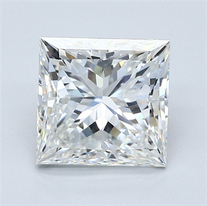 Picture of Natural Diamond 3.01 Carats, Princess with  Cut, G Color, VVS2 Clarity and Certified by GIA