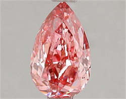 Picture of Lab Grown Diamond 1.53 Carats, Pear with  Cut, Fancy Vivid Pink Color, VS2 Clarity and Certified by IGI
