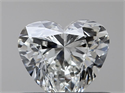 Natural Diamond 0.45 Carats, Heart with  Cut, I Color, VVS2 Clarity and Certified by GIA
